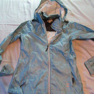 Womens Docer Saddlery Hooded Horse Riding Equestrian Jacket Sz XS Blue